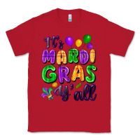 Red it's mardi gras y'all Classic Tee - FaDigitalArtStudio