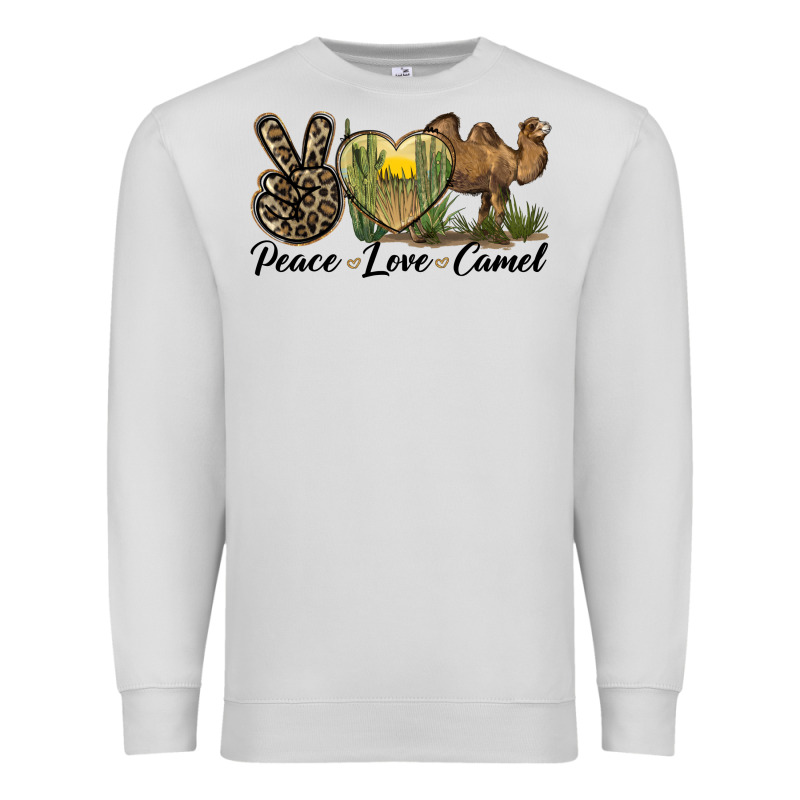 Peace Love Camel Premium Sweatshirt by LillyAllenDesigns | Teevron