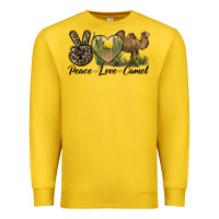 Lemon peace love camel Premium Sweatshirt - LillyAllenDesigns