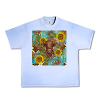 Grape Ice western highland cow Urban Heavy Tee - BarkalooDesign
