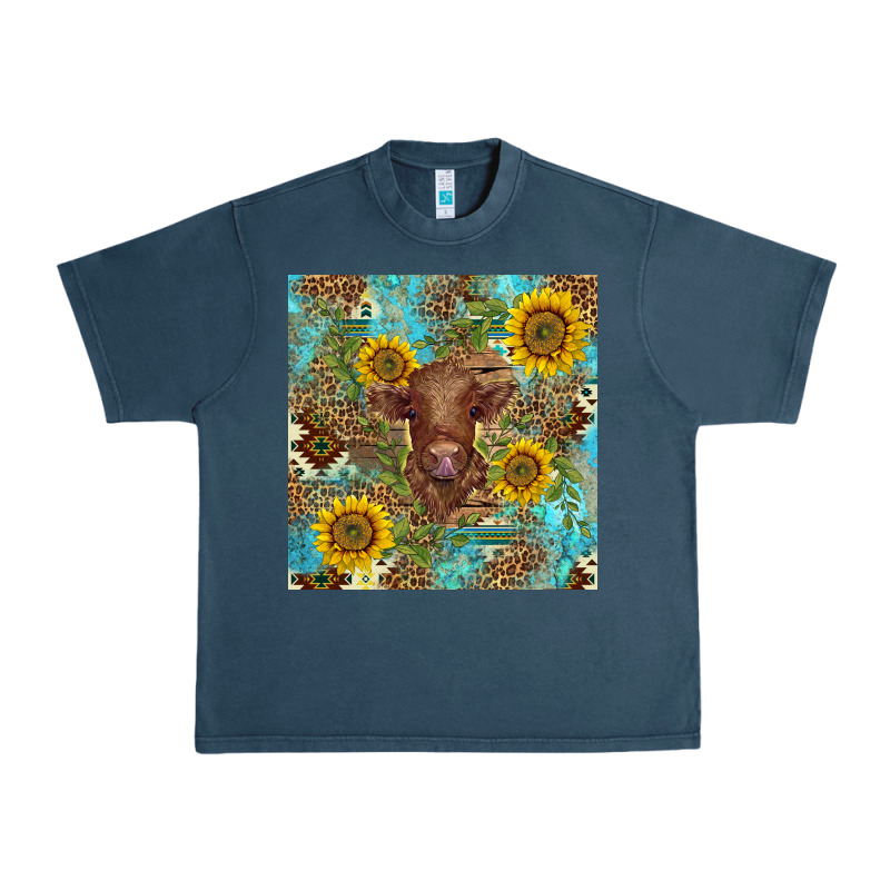 Western Highland Cow Urban Heavy Tee by BarkalooDesign | Teevron