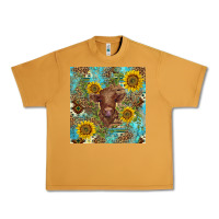 Peanut Butter western highland cow Urban Heavy Tee - BarkalooDesign
