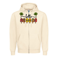 Sandshell 1hello summer Zipper Hoodie - CowhideDigitalArt