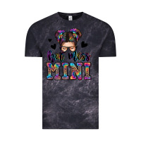 Cloud Black mess mini messy bun Vintage Tee - Zillion Design Studio