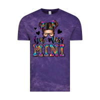 Cloud Purple mess mini messy bun Vintage Tee - Zillion Design Studio