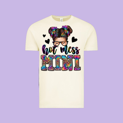 Mess Mini Messy Bun Vintage Tee Designed By Zillion Design Studio