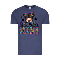 Vintage Denim mess mini messy bun Vintage Tee - Zillion Design Studio