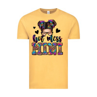 Vintage Mustard mess mini messy bun Vintage Tee - Zillion Design Studio