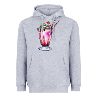 Heather Grey milkshake Heavyweight Hoodie - AdoDesignShop