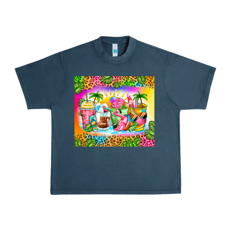 Summer Coffee Cups Urban Heavy Tee by Zillion Design Studio | Teevron