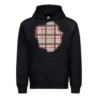 Black Christmas Tartan Patch Urban Hoodie - BundleAndBundleShop