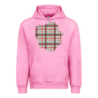 Fuchsia Pink Christmas Tartan Patch Urban Hoodie - BundleAndBundleShop