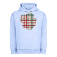 Pigment Grape Ice Christmas Tartan Patch Urban Hoodie - BundleAndBundleShop
