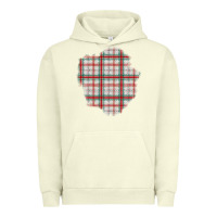 Pigment Pistachio Christmas Tartan Patch Urban Hoodie - BundleAndBundleShop