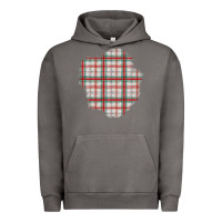 Pigment Tornado Christmas Tartan Patch Urban Hoodie - BundleAndBundleShop