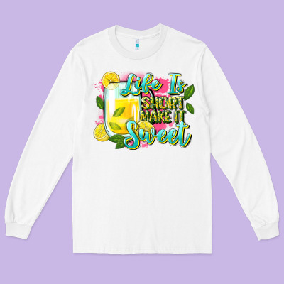 Life Is Long Sleeve Tee Designed By Zillion Design Studio