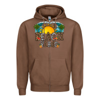 Chestnut beach vibes Zipper Hoodie - CowhideDigitalArt