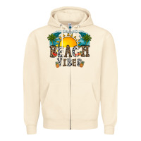 Sandshell beach vibes Zipper Hoodie - CowhideDigitalArt
