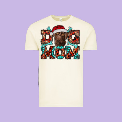 Vintage Tee Christmas Labrador Dog Mom