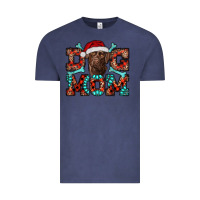 Vintage Denim Christmas Labrador Dog Mom Vintage Tee - RanaPortraitStore