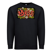 Black ladybug one background Premium Sweatshirt - BarkalooDesign