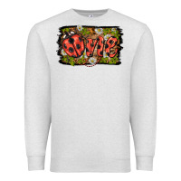 Oatmeal Heather ladybug one background Premium Sweatshirt - BarkalooDesign