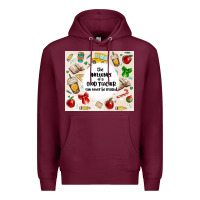 Burgundy the influence of a good teacher can never be erase Premium Hoodie - MaliasSmallBusiness