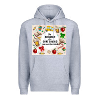 Heather Grey the influence of a good teacher can never be erase Premium Hoodie - MaliasSmallBusiness