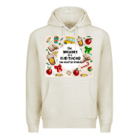 Oatmeal Heather the influence of a good teacher can never be erase Premium Hoodie - MaliasSmallBusiness