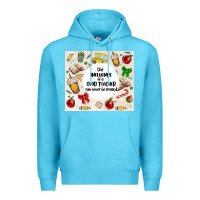 Ocean Blue the influence of a good teacher can never be erase Premium Hoodie - MaliasSmallBusiness