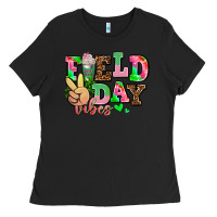 Black field day vibes Ladies Tee - AdoDesignShop