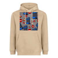 Mushroom scissor lift seamless pattern Heavyweight Hoodie - BundleAndBundleShop