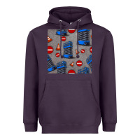 Plum scissor lift seamless pattern Heavyweight Hoodie - BundleAndBundleShop