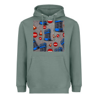 Sage scissor lift seamless pattern Heavyweight Hoodie - BundleAndBundleShop