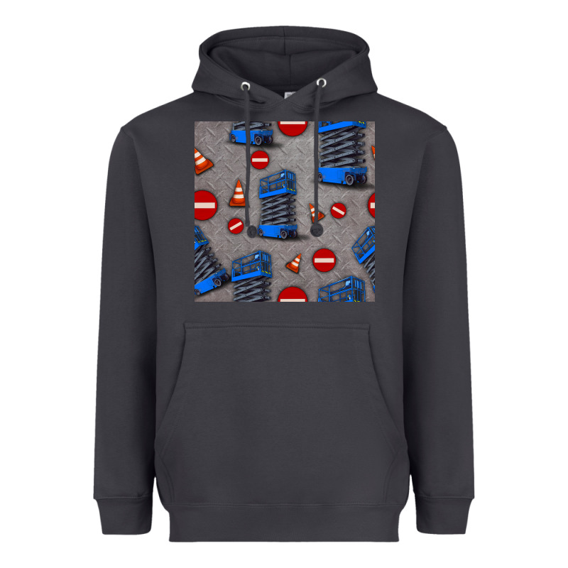 Scissor Lift Seamless Pattern Heavyweight Hoodie by BundleAndBundleShop | Teevron