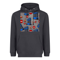 Smoke scissor lift seamless pattern Heavyweight Hoodie - BundleAndBundleShop