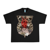 Black Flower Skeleton Urban Heavy Tee - RanaPortraitStore