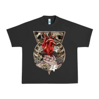Pigment Black Flower Skeleton Urban Heavy Tee - RanaPortraitStore