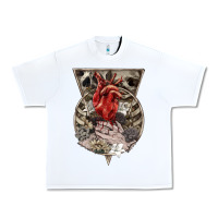 White Flower Skeleton Urban Heavy Tee - RanaPortraitStore