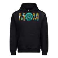 Black Western Mom With Turquoise Gemstone Urban Hoodie - BundleAndBundleShop