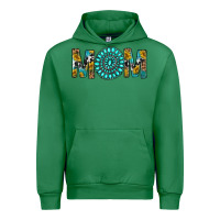 Emerald Western Mom With Turquoise Gemstone Urban Hoodie - BundleAndBundleShop