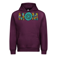 Mauve Wine Western Mom With Turquoise Gemstone Urban Hoodie - BundleAndBundleShop