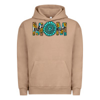 Pigment Burro Western Mom With Turquoise Gemstone Urban Hoodie - BundleAndBundleShop
