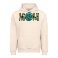 Sandshell Western Mom With Turquoise Gemstone Urban Hoodie - BundleAndBundleShop