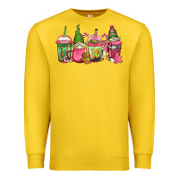 Lemon pink christmas gnomes coffee cups Premium Sweatshirt - Jasminsmagicworld