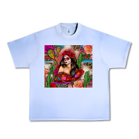Grape Ice mexico girl serape Urban Heavy Tee - Zillion Design Studio