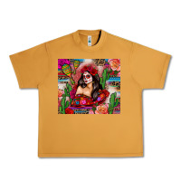Peanut Butter mexico girl serape Urban Heavy Tee - Zillion Design Studio