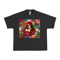 Pigment Black mexico girl serape Urban Heavy Tee - Zillion Design Studio