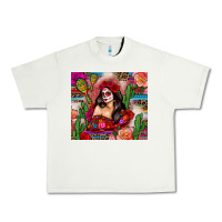 Pistachio mexico girl serape Urban Heavy Tee - Zillion Design Studio