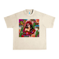 Mexico Girl Serape Urban Heavy Tee | Teevron